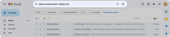 Leave Me Alone unsubscribe requests can keep messages in your inbox or move them to a custom folder