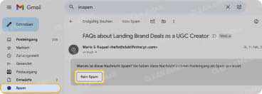 Legitime E-Mails als ‚Kein Spam‘ markieren, um den Filter zu trainieren