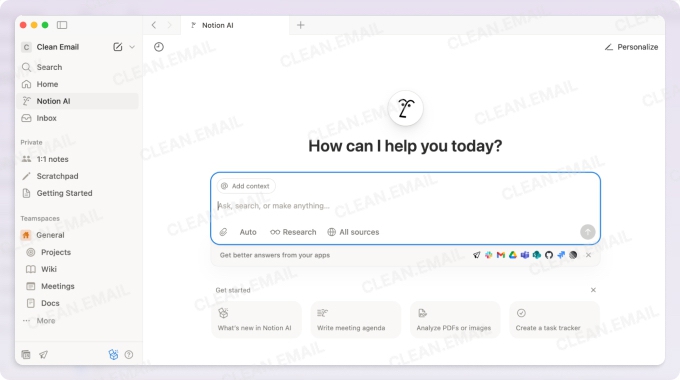 Notion for task and workflow automation with AI