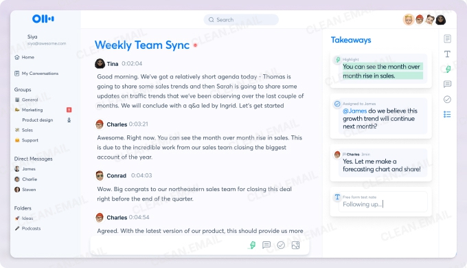 Otter AI meeting transcription and summary tool