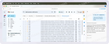 Search for emails using the Atlas browser