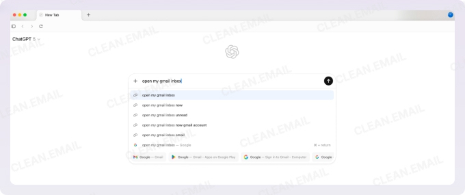 Opening my Gmail inbox