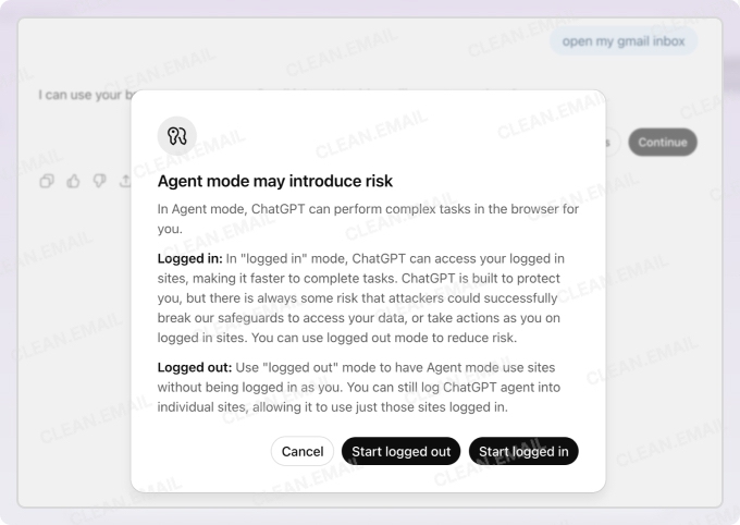 Select Start logged in to sign in to Gmail automatically