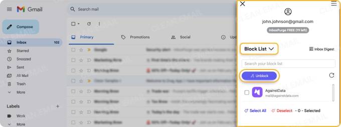 Block List feature