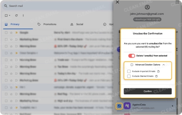 Unsubscribe feature