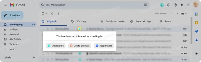 Trimbox ist ein beliebtes Tool zur Verwaltung des Posteingangs