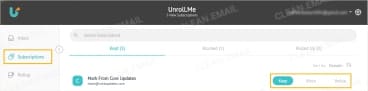 Managing Subscriptions with Unroll.Me works