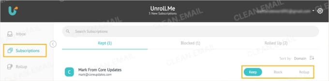 Managing Subscriptions with Unroll.Me works