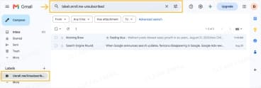 Unroll.Me Block option moving emails to the Unsubscribed folder