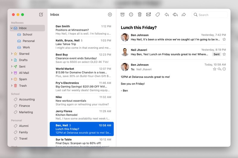 mac gmail app