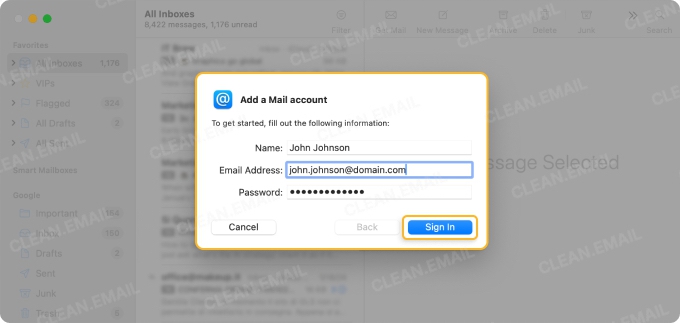 Add a GoDaddy Email Account to Mac
