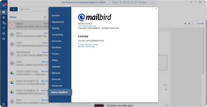 review of mailbird.com