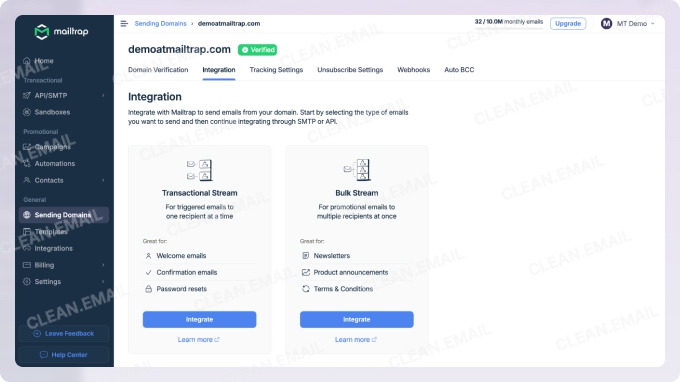 Mailtrap — free SMTP and email API service with marketing and automation features