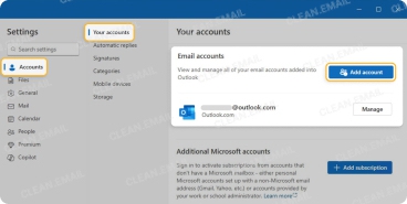 Unified Inbox and account management