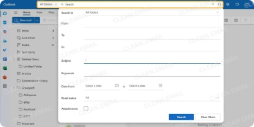 Email search and filters in New Outlook for Windows