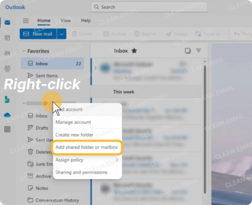 Shared mailboxes in New Outlook