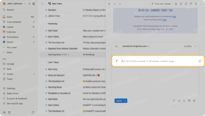 Email Composition and Replies