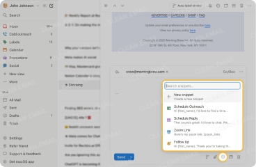 Snippet support is the most useful message composition feature