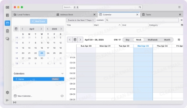 Calendar, contacts, and tasks