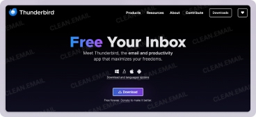Thunderbird download page