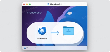 Drag the Thunderbird icon to your Applications folder