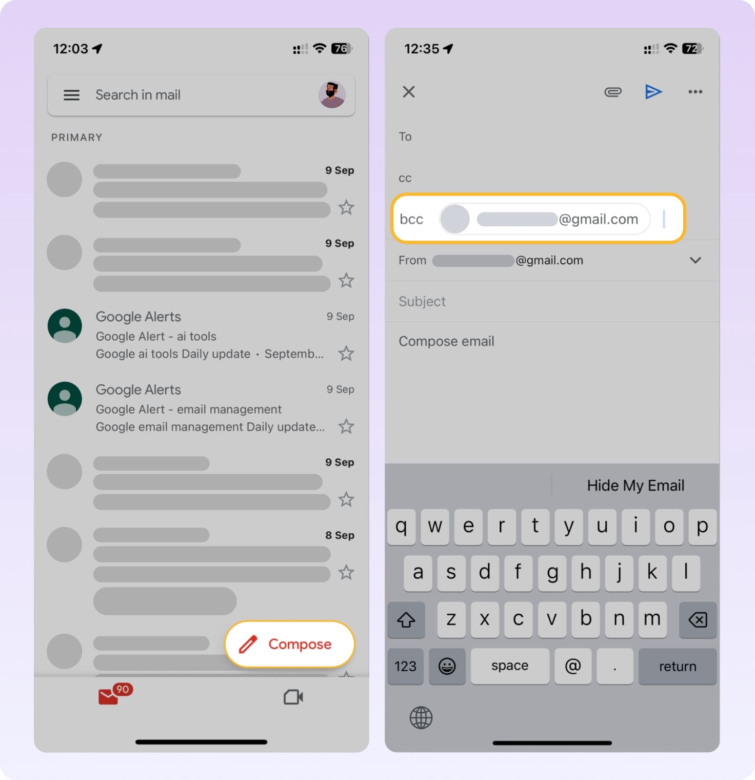 fitur bcc dalam email digunakan untuk