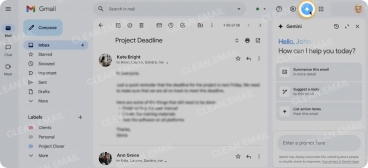 Gmail app with built-in Gemini AI