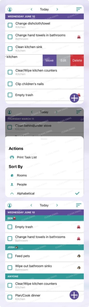 Motivated Moms is a great chore planning app that helps home management feel lighter
