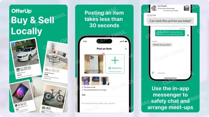 OfferUp lets you quickly list, browse, and sell decluttered items with an easy interface