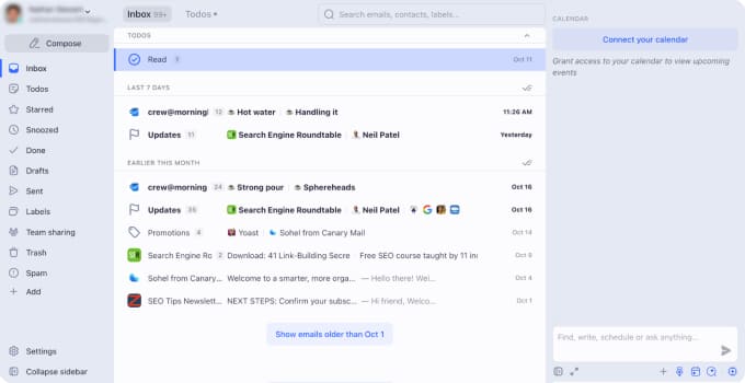 Shortwave email client with different workflow approach
