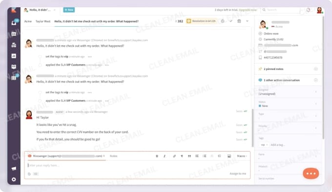 Kayako is an AI-powered help desk for scaling support teams