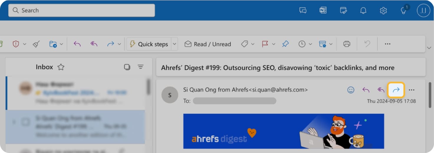 can people see when you forward an email outlook