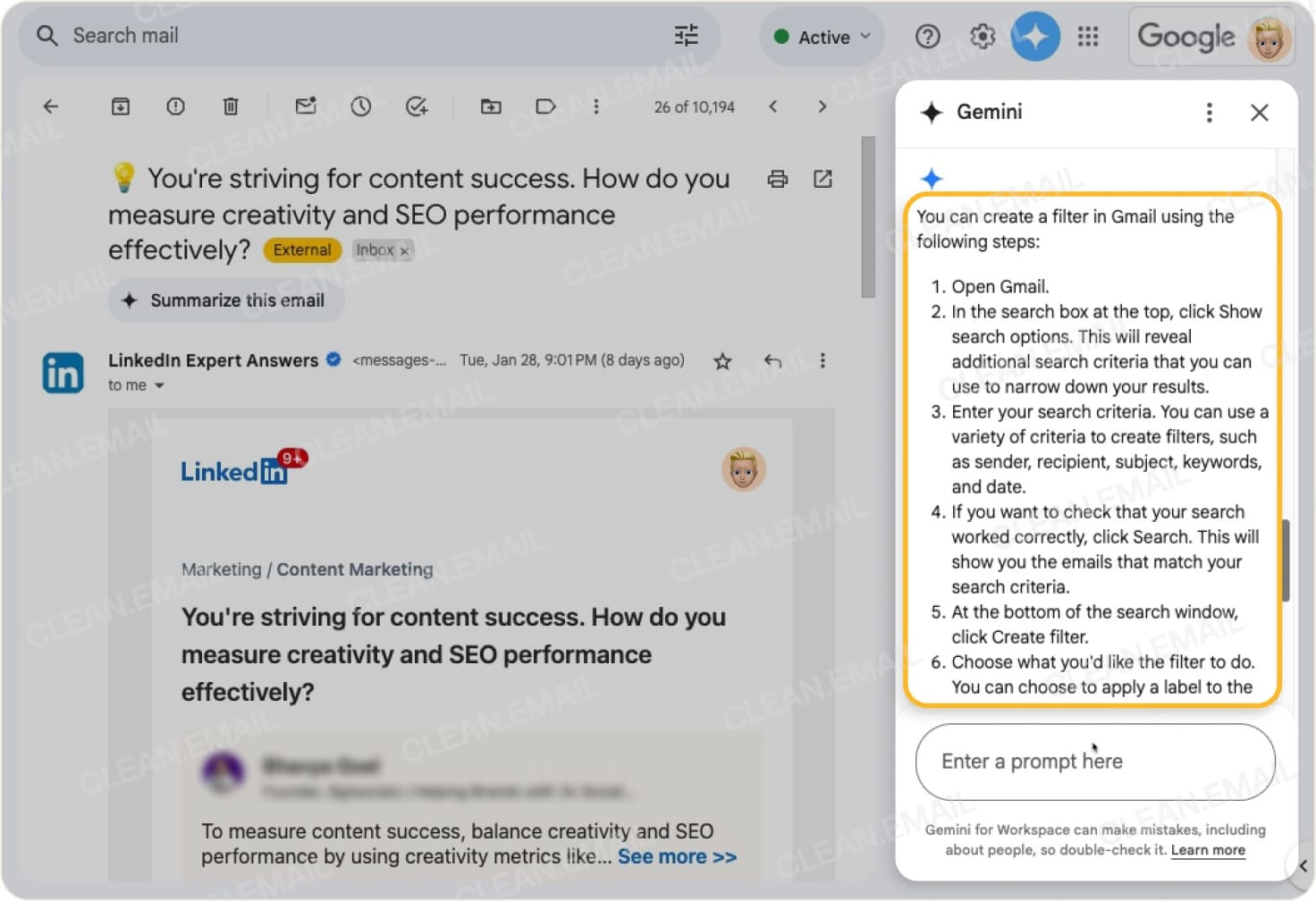 Clean Email vs Gemini AI in Gmail: Which Is More Effective?