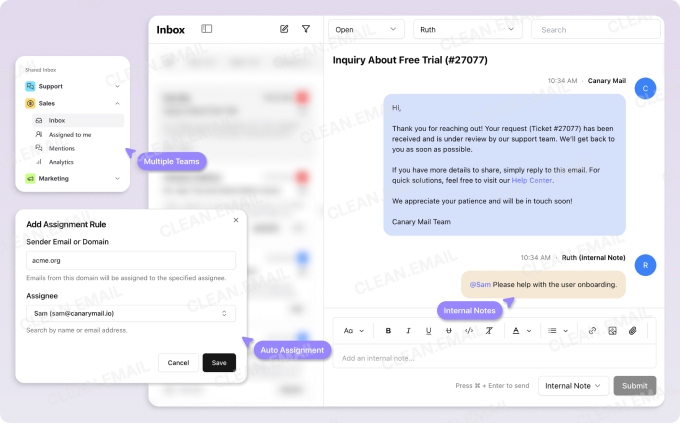 Shared Inbox by Canary is a modern, AI-powered team inbox solution