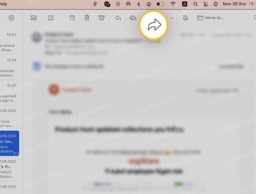 How to forward emails in Apple Mail
