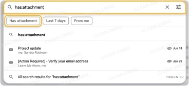 How to find emails with large attachments in Gmail?