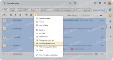 How to forward a message as an attachment