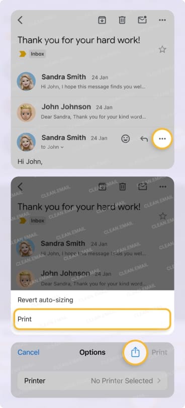How to attach via the mobile app