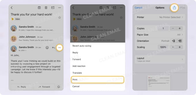 Attach an Email to a Text