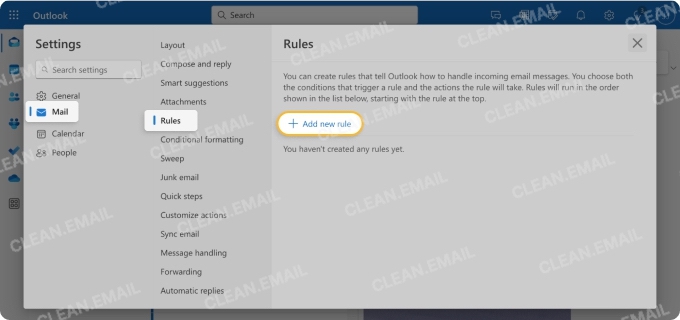 Create and manage inbox rules in Outlook