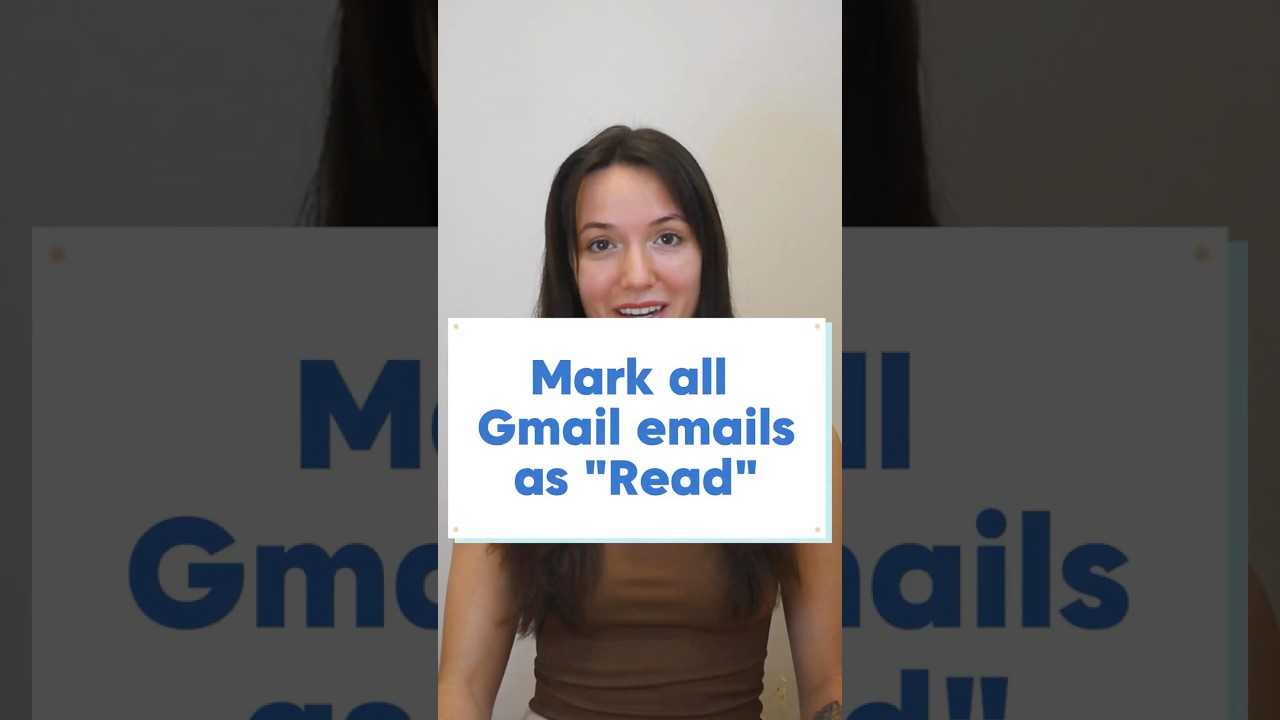 How to mark all emails as “read” in Gmail! Comment if it worked for you✅