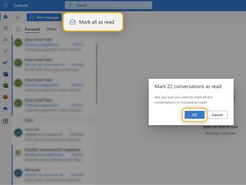 You will be asked to mark all your unread conversations as read