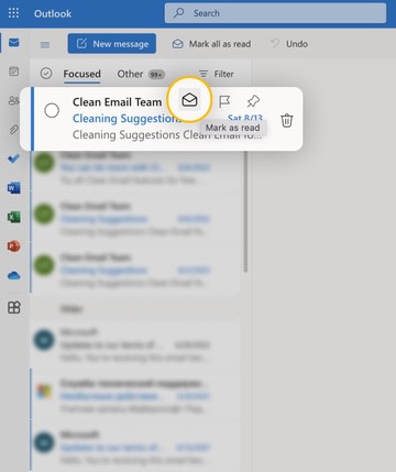 How to mark emails in Outlook web app