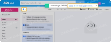 Mark as Read in AOL Mail on the web