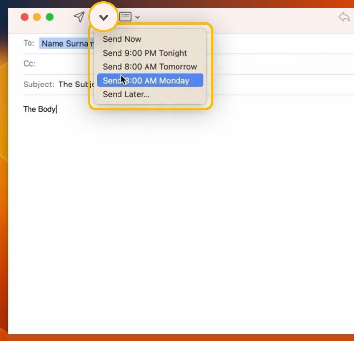 How To Schedule an Email in Apple Mail Clean Email