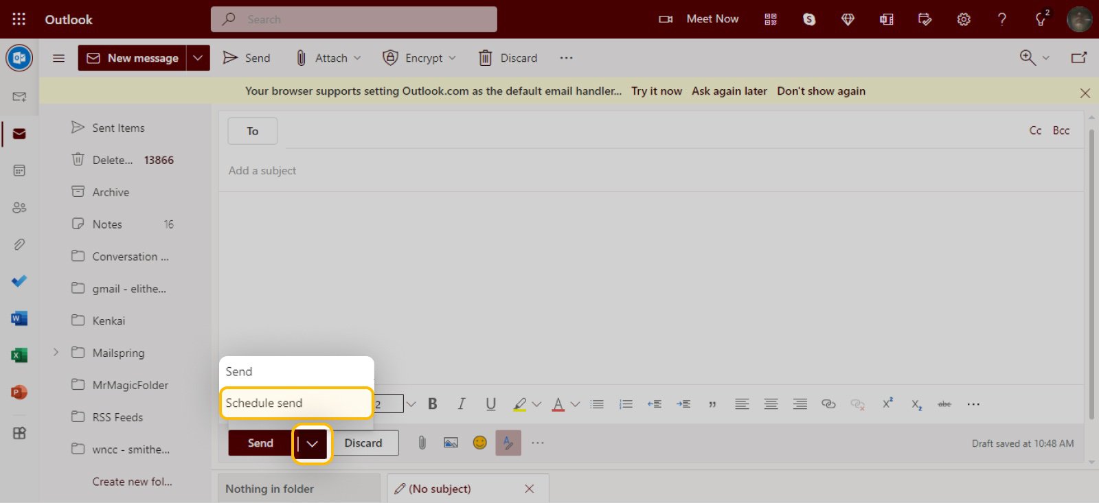 How To Schedule An Email In Outlook | Clean Email