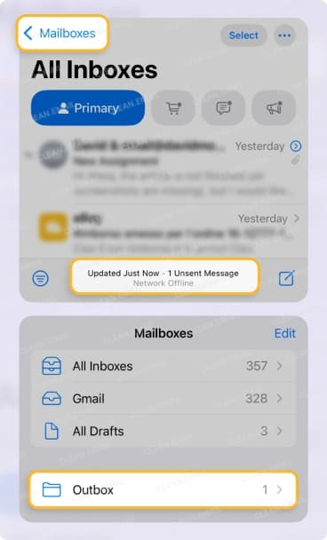 Outbox folder
