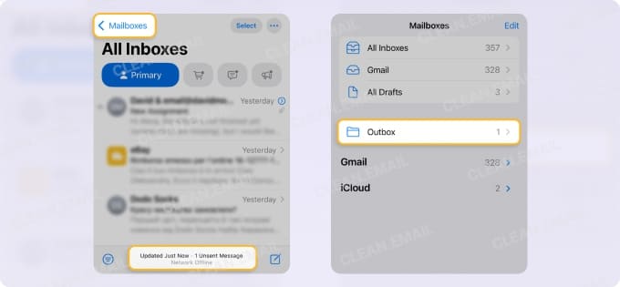 Outbox folder