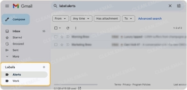 Set up Gmail labels to organize messages