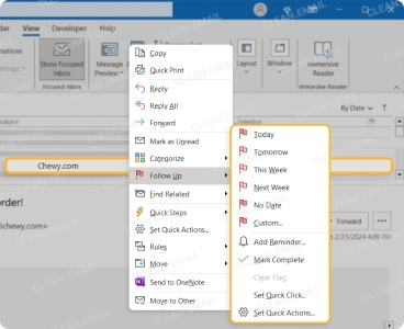 Perform email triage